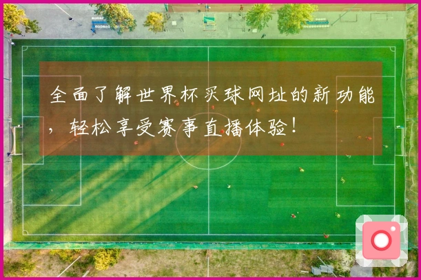 全面了解世界杯买球网址的新功能，轻松享受赛事直播体验！